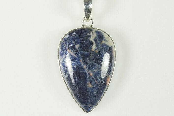 Polished Sodalite Pendant (Necklace) - Sterling Silver #228573